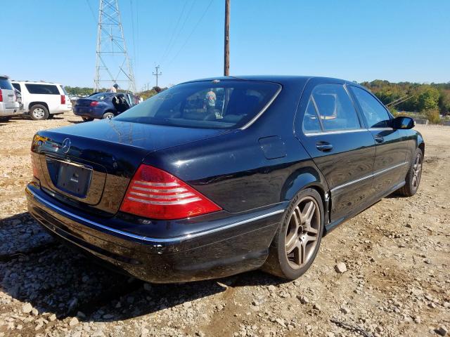 WDBNG75J46A482078 - 2006 MERCEDES-BENZ S 500 BLACK photo 4