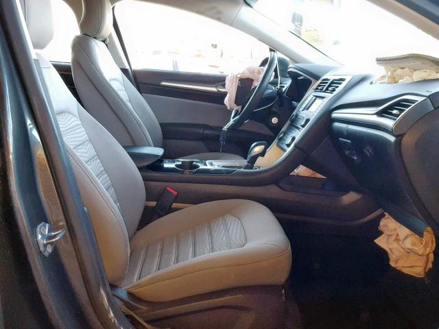 3FA6P0G71GR338192 - 2016 FORD FUSION S GRAY photo 5