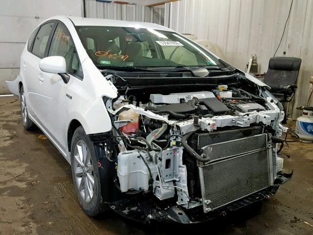 JTDZN3EU3C3111943 - 2012 TOYOTA PRIUS V WHITE photo 1