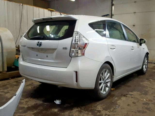 JTDZN3EU3C3111943 - 2012 TOYOTA PRIUS V WHITE photo 4