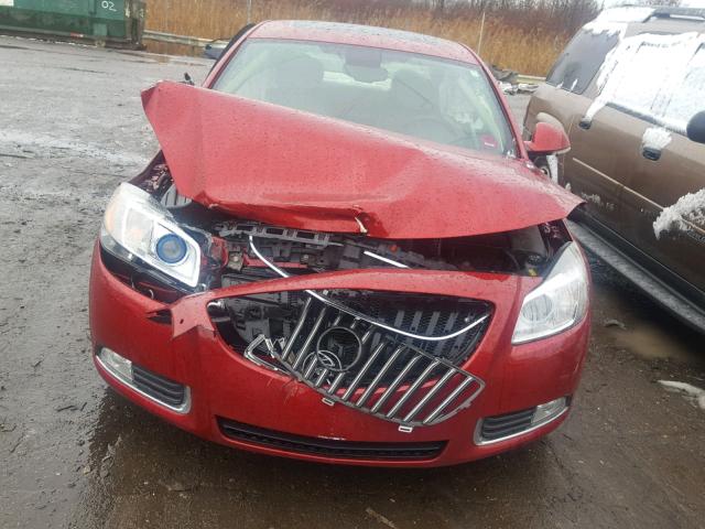 2G4GT5GV2D9204536 - 2013 BUICK REGAL PREM RED photo 7