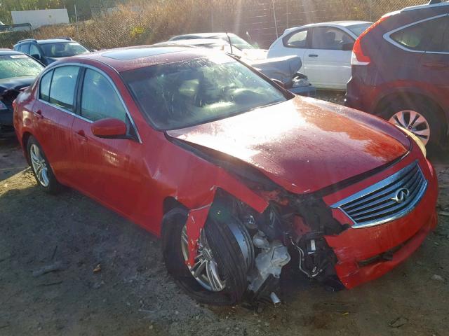 JN1CV6AR5BM400536 - 2011 INFINITI G37 RED photo 1