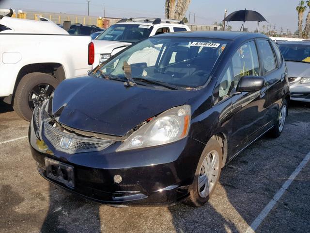 JHMGE8H21AC013441 - 2010 HONDA FIT BLACK photo 2