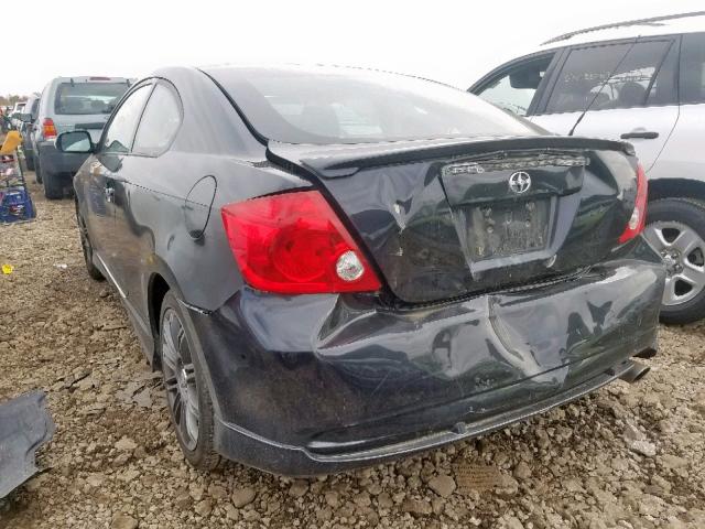 JTKDE177760135604 - 2006 TOYOTA SCION TC შავი ფოტო 3
