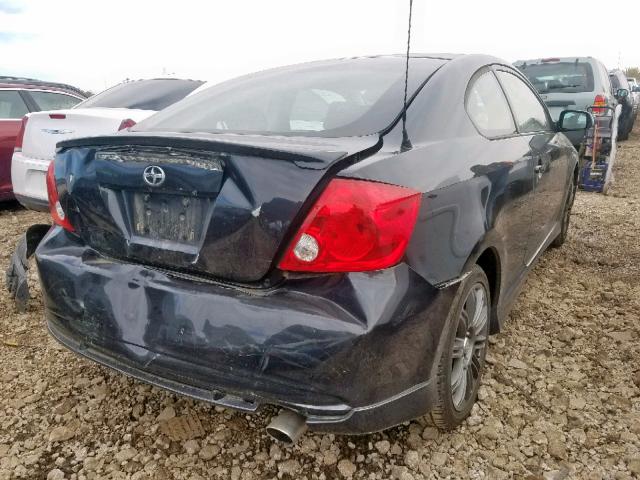 JTKDE177760135604 - 2006 TOYOTA SCION TC შავი ფოტო 4