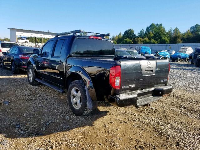 1N6AD07W37C447883 - 2007 NISSAN FRONTIER C BLACK photo 3