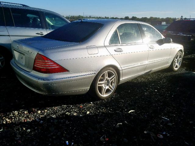 WDBNG83J83A370517 - 2003 MERCEDES-BENZ S 430 4MAT SILVER photo 4