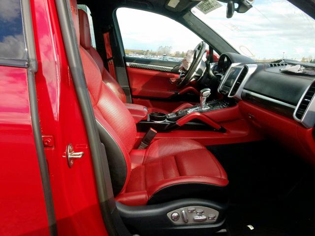 WP1AD2A28HLA81374 - 2017 PORSCHE CAYENNE GT RED photo 5