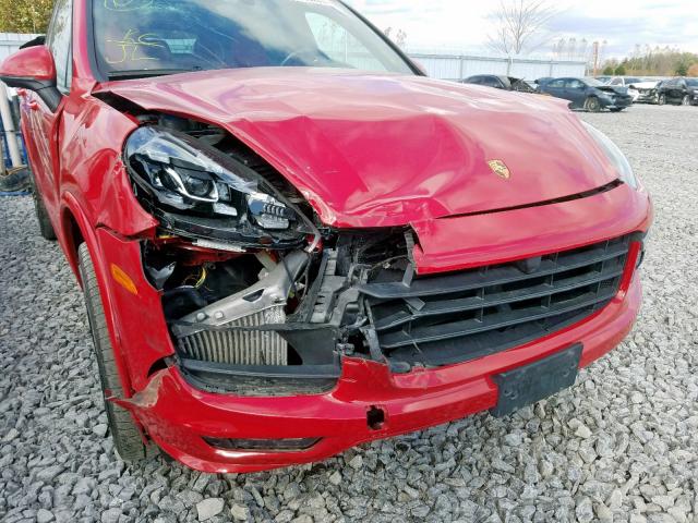 WP1AD2A28HLA81374 - 2017 PORSCHE CAYENNE GT RED photo 9