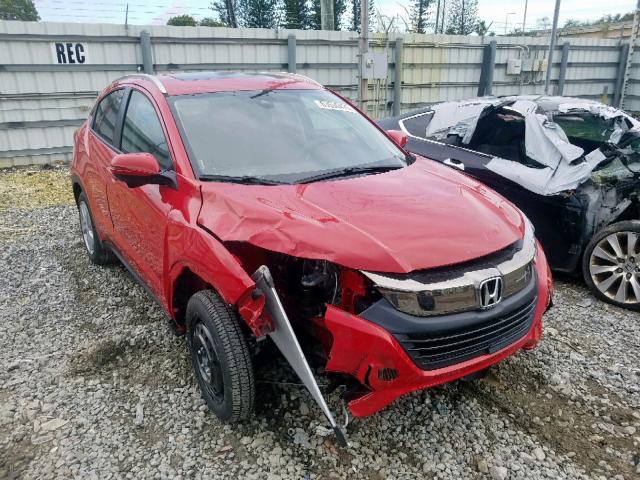 3CZRU5H5XKM706153 - 2019 HONDA HR-V EX RED photo 1