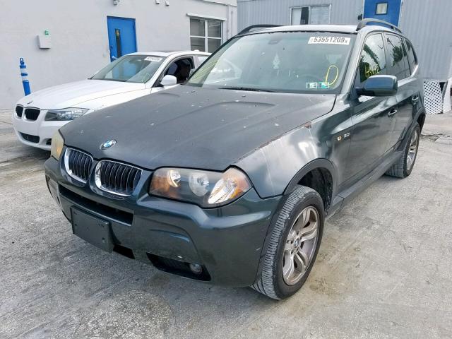 WBXPA93436WD31603 - 2006 BMW X3 3.0I GREEN photo 2