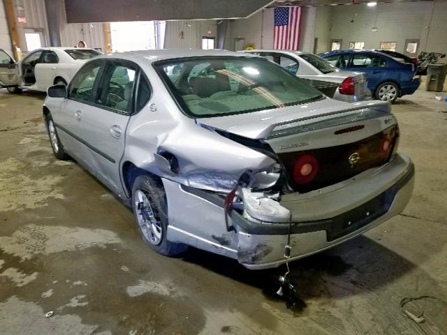 2G1WF52E939154143 - 2003 CHEVROLET IMPALA SILVER photo 3