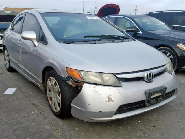 1HGFA16517L064722 - 2007 HONDA CIVIC LX SILVER photo 1