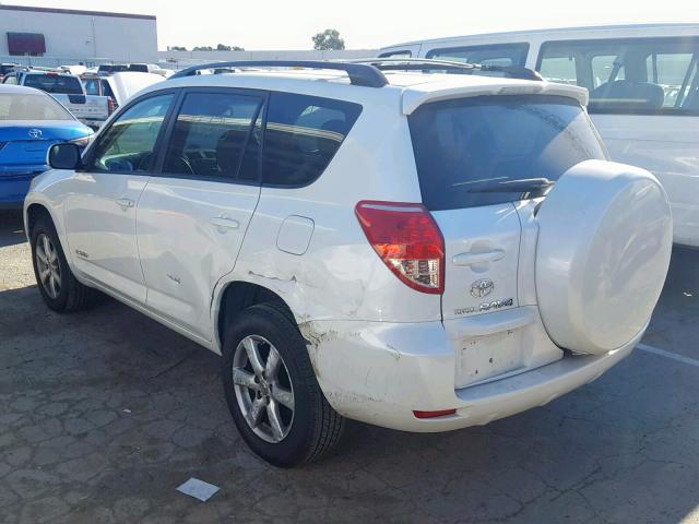 JTMBK31V975035373 - 2007 TOYOTA RAV4 LIMIT WHITE photo 3