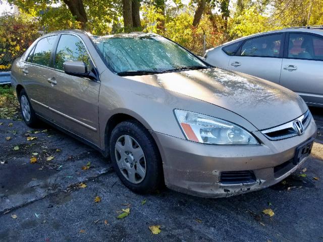 1HGCM56456A006339 - 2006 HONDA ACCORD LX TAN photo 1