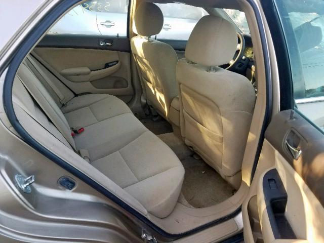 1HGCM56456A006339 - 2006 HONDA ACCORD LX TAN photo 6