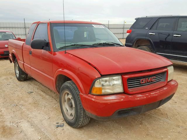 1GTCS195818157306 - 2001 GMC SONOMA RED photo 1