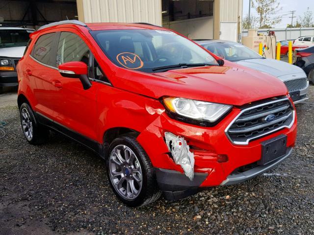 MAJ6S3KL1KC289703 - 2019 FORD ECOSPORT T RED photo 1