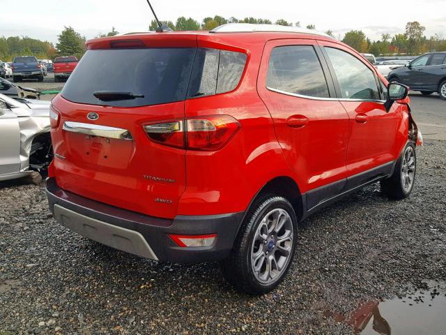 MAJ6S3KL1KC289703 - 2019 FORD ECOSPORT T RED photo 4