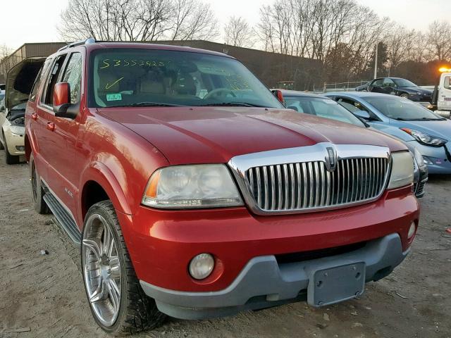 5LMEU88H85ZJ07702 - 2005 LINCOLN AVIATOR 红色 照片 1
