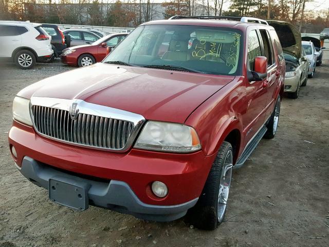 5LMEU88H85ZJ07702 - 2005 LINCOLN AVIATOR 红色 照片 2