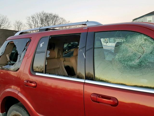 5LMEU88H85ZJ07702 - 2005 LINCOLN AVIATOR 红色 照片 9