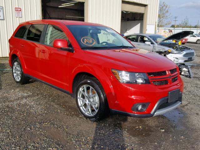 3C4PDDEG6KT749844 - 2019 DODGE JOURNEY GT RED photo 1