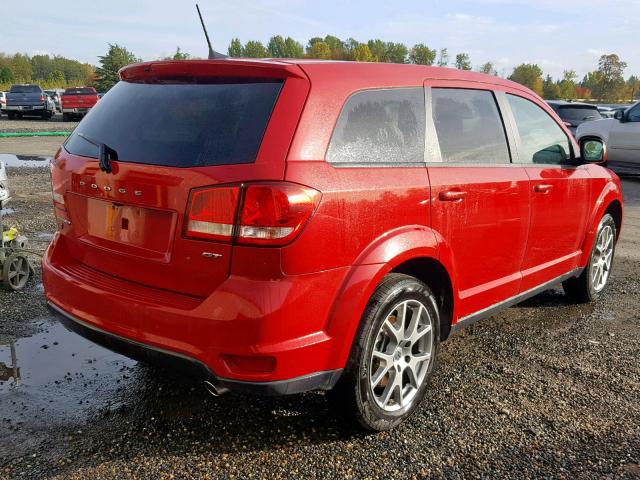 3C4PDDEG6KT749844 - 2019 DODGE JOURNEY GT RED photo 4