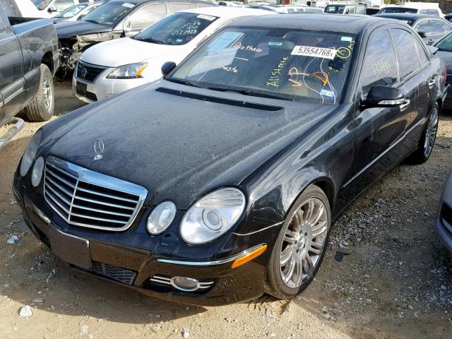 WDBUF56X27B110207 - 2007 MERCEDES-BENZ E 350 BLACK photo 2