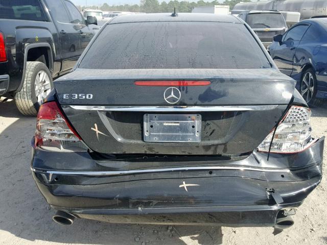 WDBUF56X27B110207 - 2007 MERCEDES-BENZ E 350 BLACK photo 9