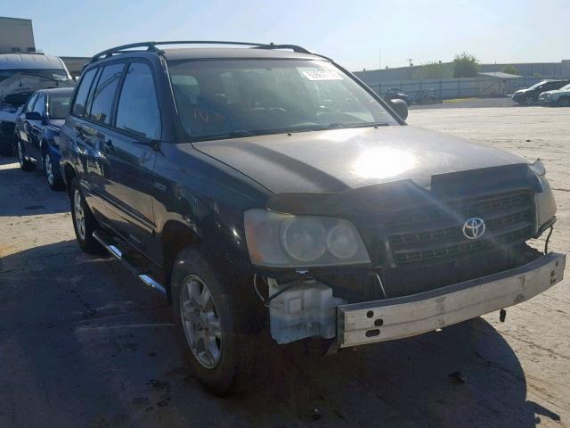 JTEGF21A010006250 - 2001 TOYOTA HIGHLANDER BLACK photo 1