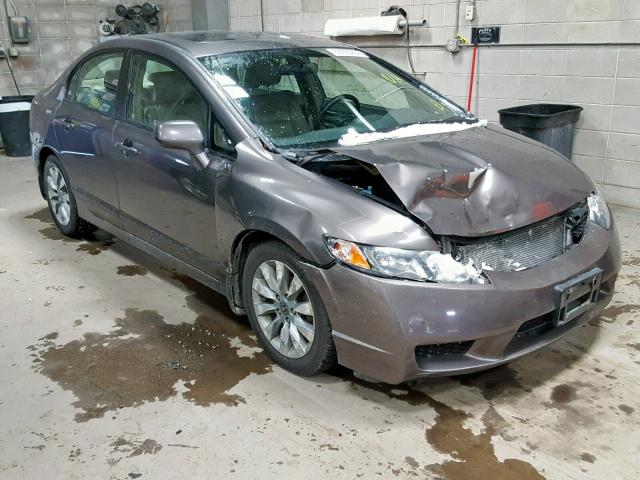 19XFA1F92AE000237 - 2010 HONDA CIVIC EXL GRAY photo 1