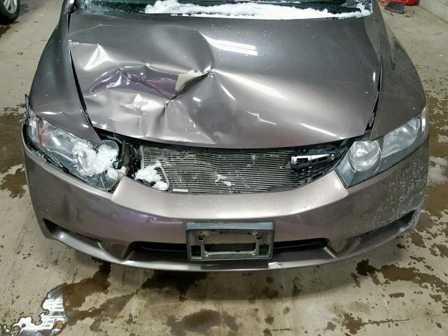 19XFA1F92AE000237 - 2010 HONDA CIVIC EXL GRAY photo 7