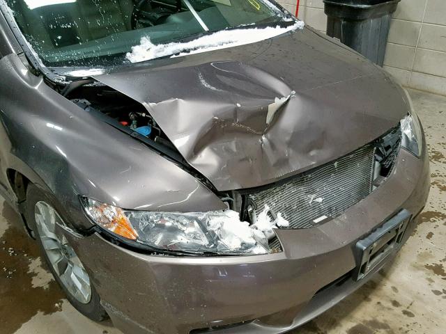 19XFA1F92AE000237 - 2010 HONDA CIVIC EXL GRAY photo 9