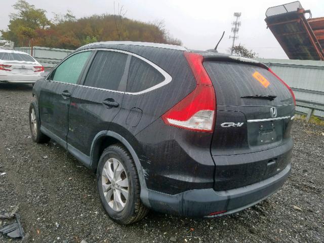 2HKRM4H70DH620621 - 2013 HONDA CR-V EXL BLACK photo 3