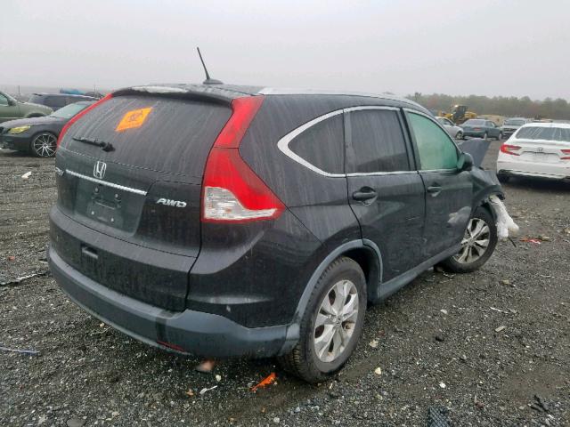 2HKRM4H70DH620621 - 2013 HONDA CR-V EXL BLACK photo 4