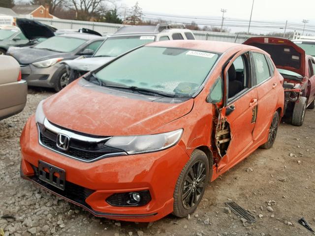 3HGGK5H60JM700079 - 2018 HONDA FIT SPORT ORANGE photo 2