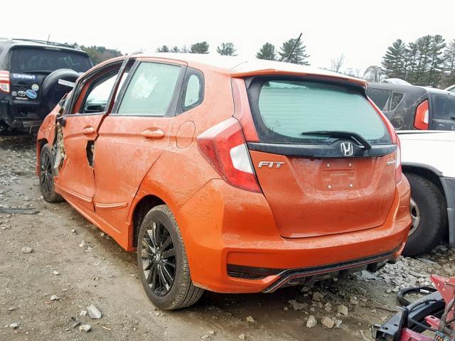 3HGGK5H60JM700079 - 2018 HONDA FIT SPORT ORANGE photo 3