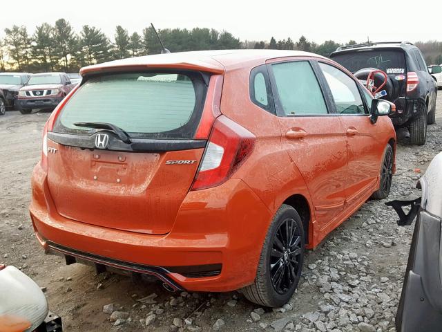 3HGGK5H60JM700079 - 2018 HONDA FIT SPORT ORANGE photo 4