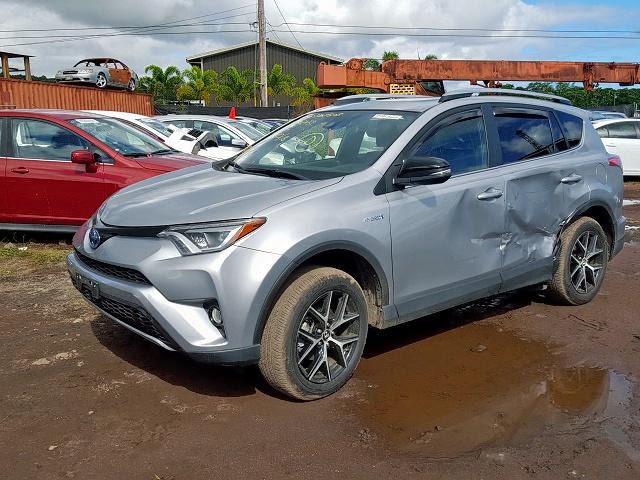 JTMJJREV0HD076459 - 2017 TOYOTA RAV4 HV SE SILVER photo 2