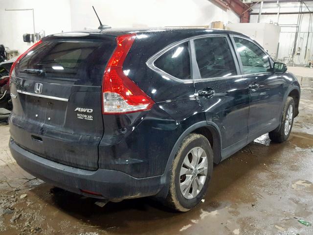 2HKRM4H79DH110977 - 2013 HONDA CR-V EXL BLACK photo 4