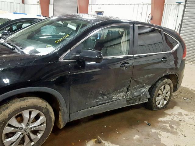 2HKRM4H79DH110977 - 2013 HONDA CR-V EXL BLACK photo 9