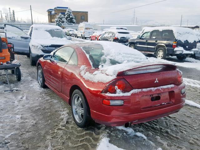 4A3AC54H82E094737 - 2002 MITSUBISHI ECLIPSE GT RED photo 3