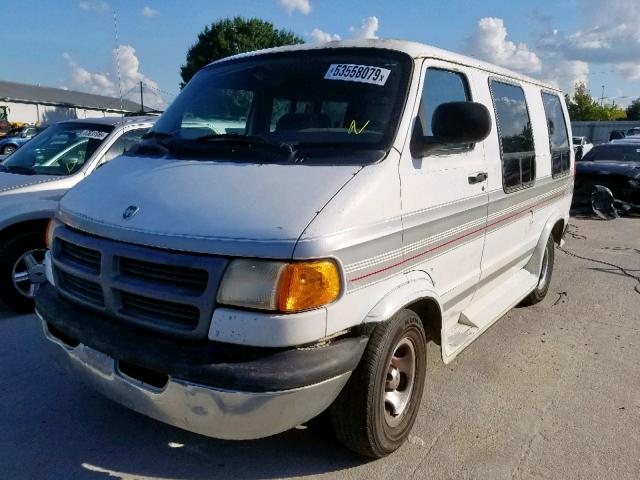 2B6HB11X2WK161914 - 1998 DODGE RAM VAN B1 WHITE photo 2