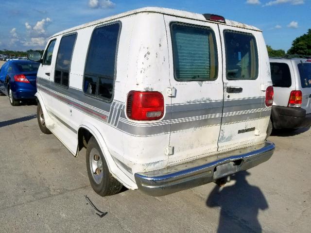 2B6HB11X2WK161914 - 1998 DODGE RAM VAN B1 WHITE photo 3