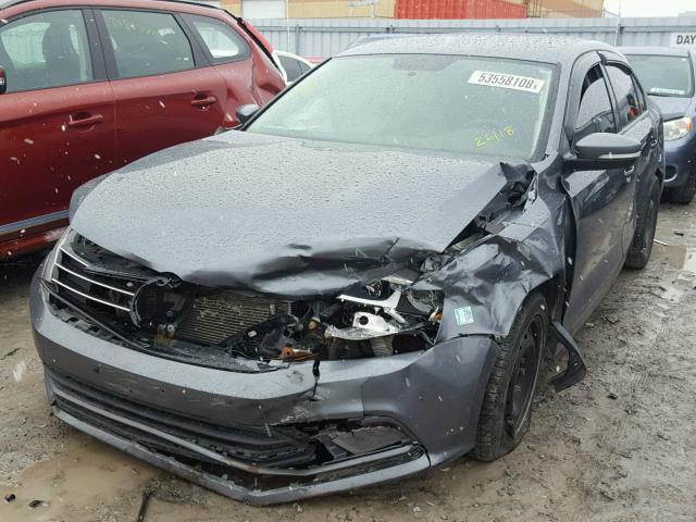 3VWWA7AJ6FM342529 - 2015 VOLKSWAGEN JETTA TDI GRAY photo 2