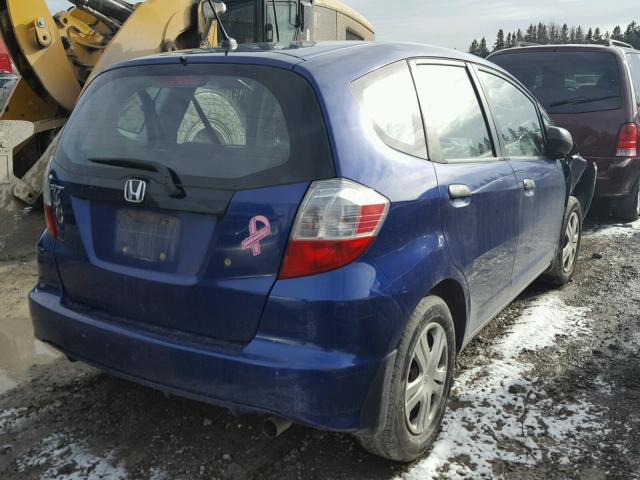 JHMGE88359S803254 - 2009 HONDA FIT DX-A BLUE photo 4