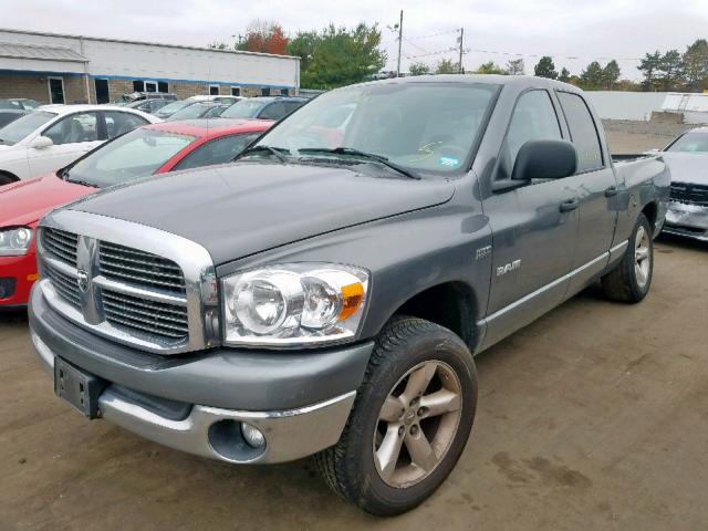 1D7HU18278S592585 - 2008 DODGE RAM 1500 S GRAY photo 2