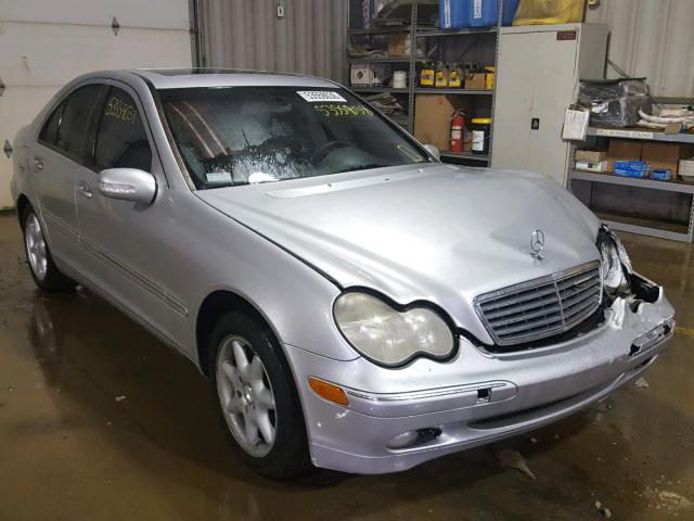 WDBRF61J52F257640 - 2002 MERCEDES-BENZ C 240 SILVER photo 1