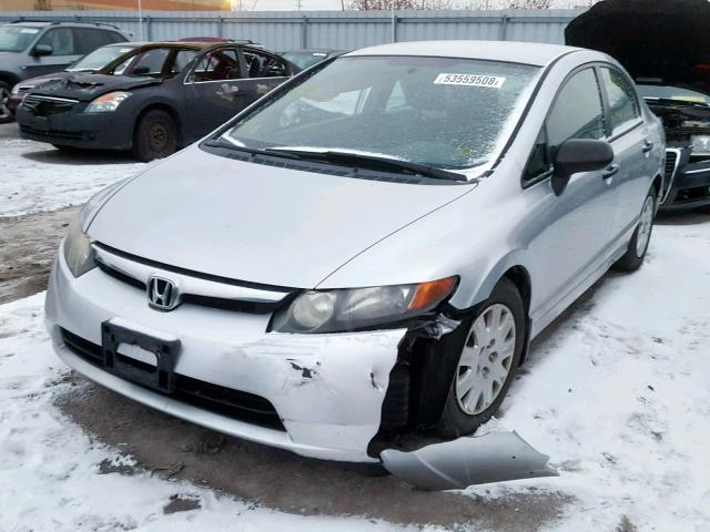 2HGFA16336H001633 - 2006 HONDA CIVIC DX V SILVER photo 2